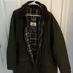 Barbour Men's Border c44 Olive Jacket with liner